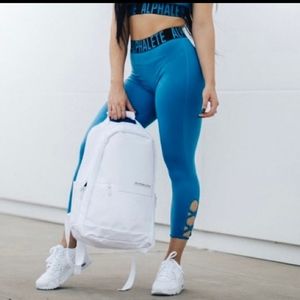 Alphalete cropped blue leggings